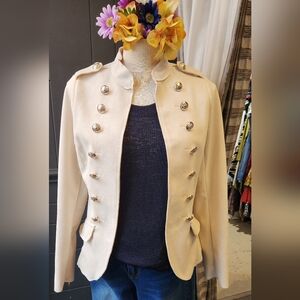 Molly Bracken Faux Suede Military style Jacket